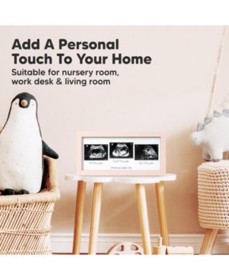 Trio Baby Sonogram Picture Frame, Baby Ultrasound Picture Frames for Baby Nursery, Mom to Be Gifts