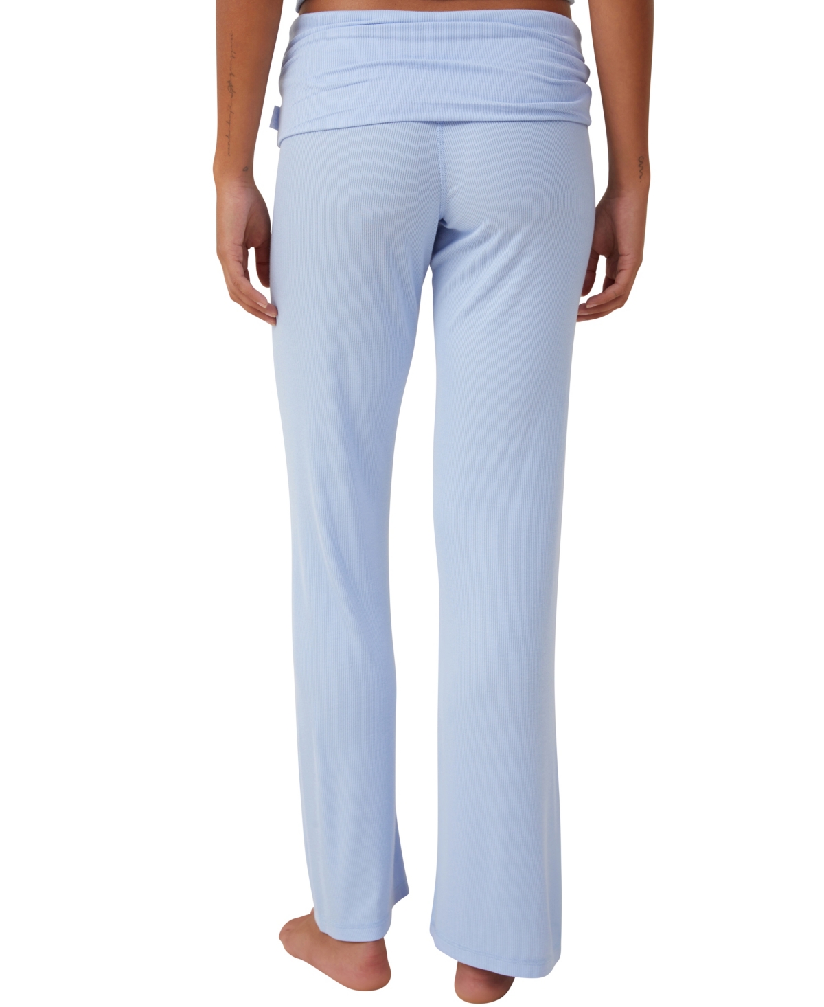 Shop Cotton On Women's Sleep Recovery Roll Waist Pajama Pant In Blue