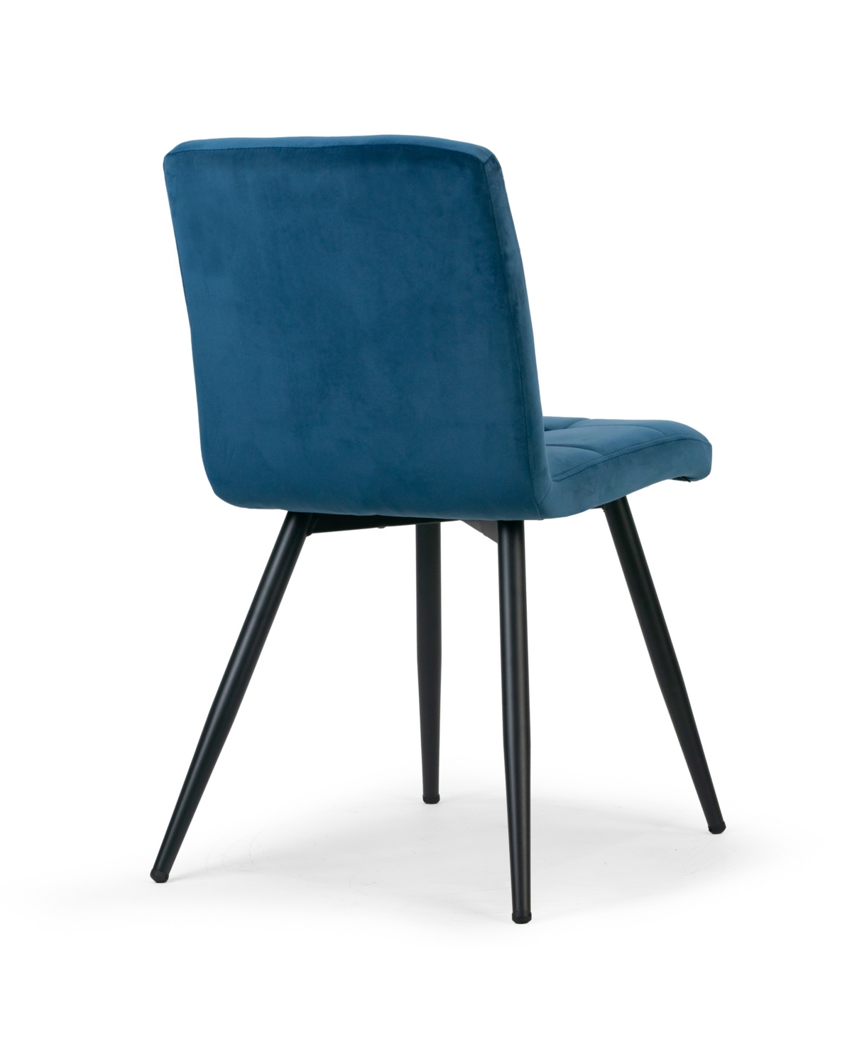 Glamour Home 32.5" Anika Velvet Fabric, Steel Dining Chair, Set Of 2 In Blue