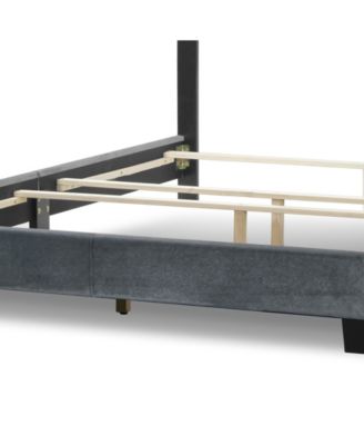 49.38" Aria Fabric, Rubberwood Queen Bed