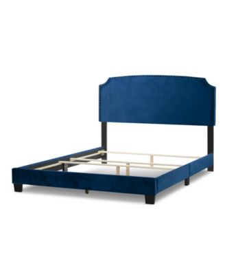 48.25" Arezo Fabric, Rubberwood Queen Bed