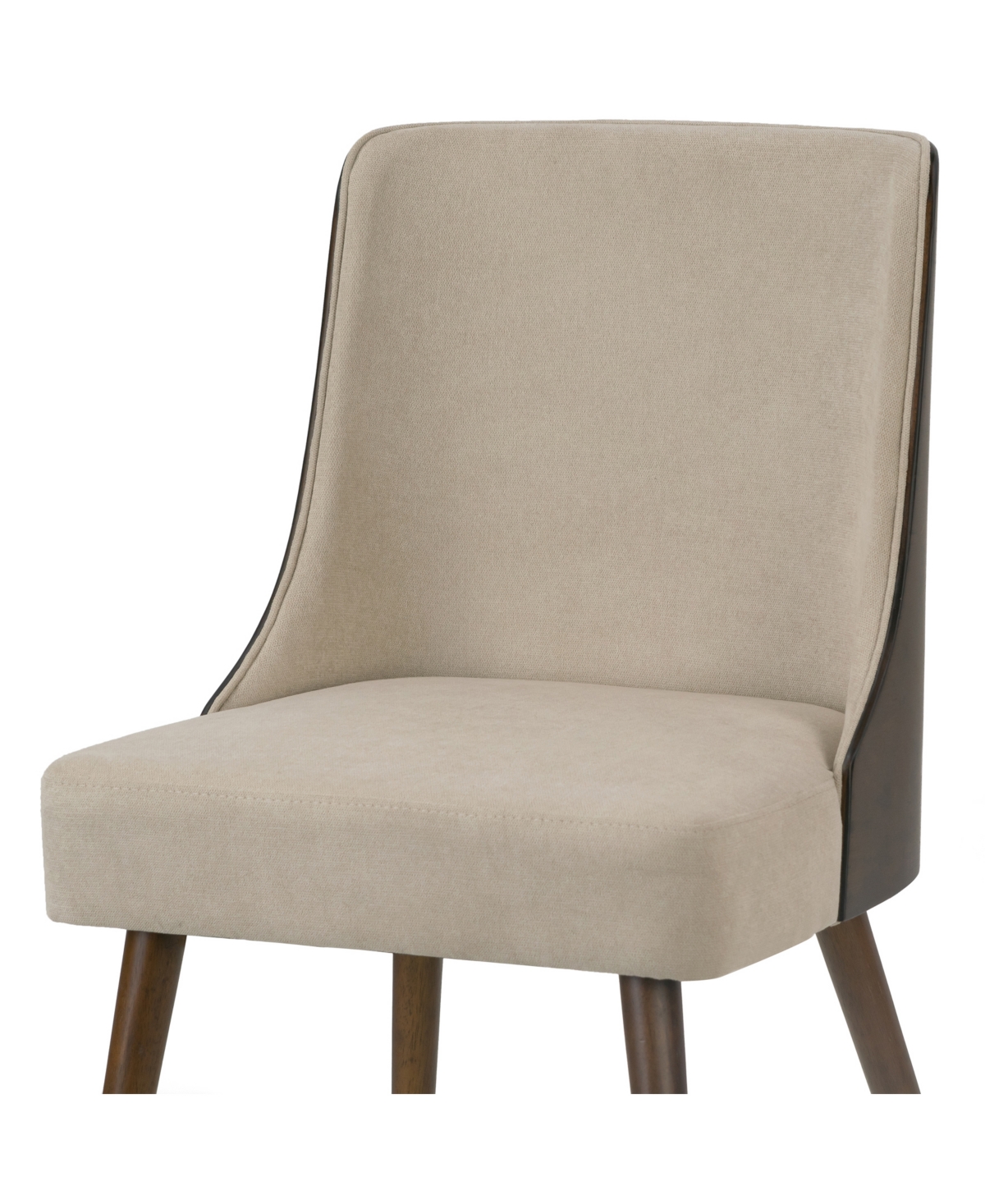 Shop Glamour Home 33.86" Asma Rubberwood, Fabric Dining Chair, Set Of 2 In Multi