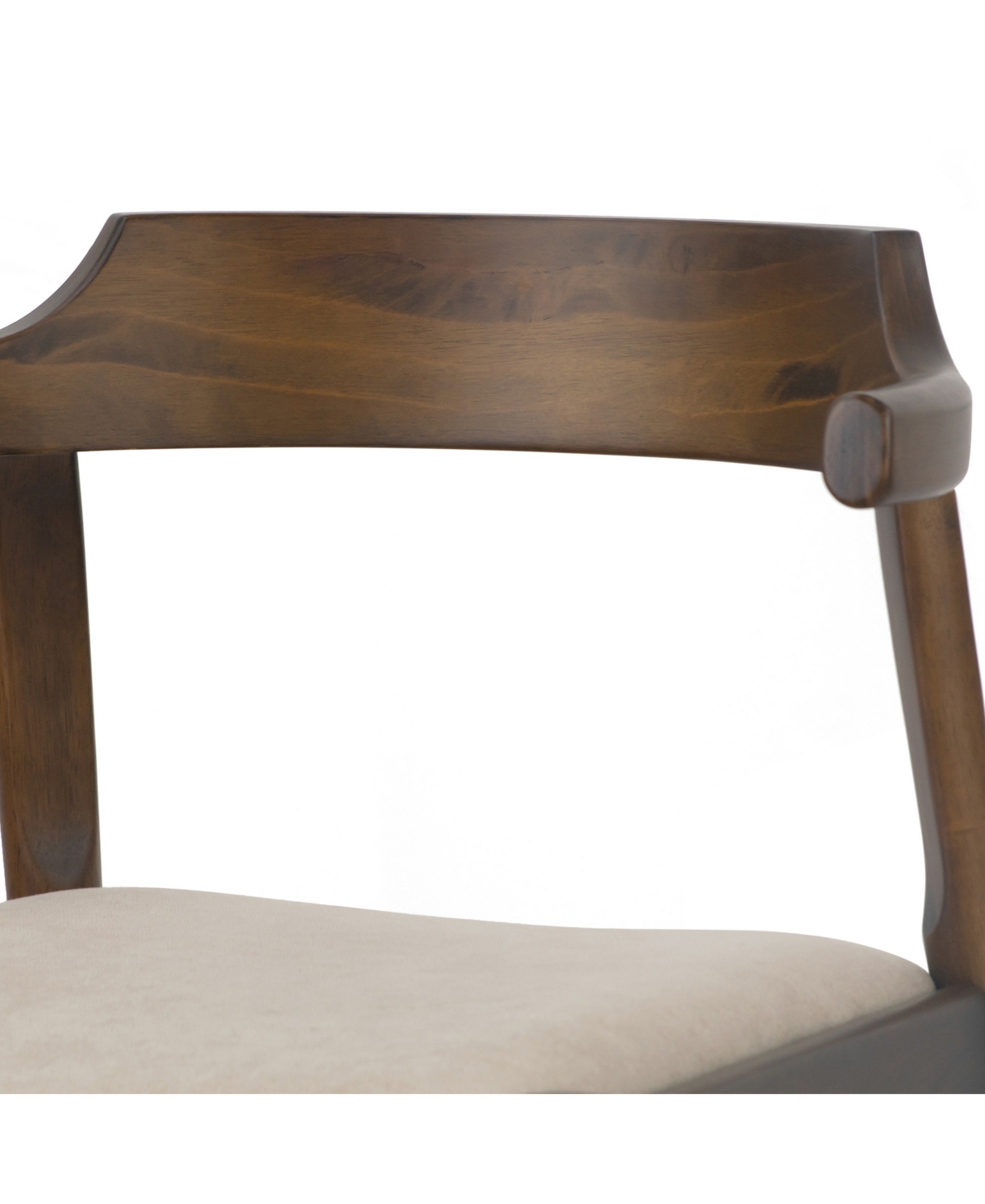 Glamour Home 28.35" Atlas Rubberwood, Fabric Dining Chair, Set Of 2 In Multi
