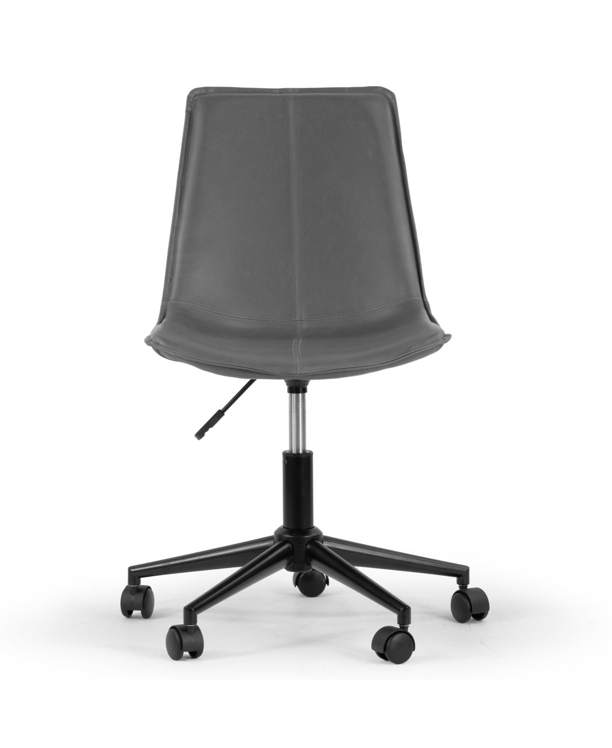 Glamour Home 35.25" Amery Polyester, Metal Task Chair In Grey