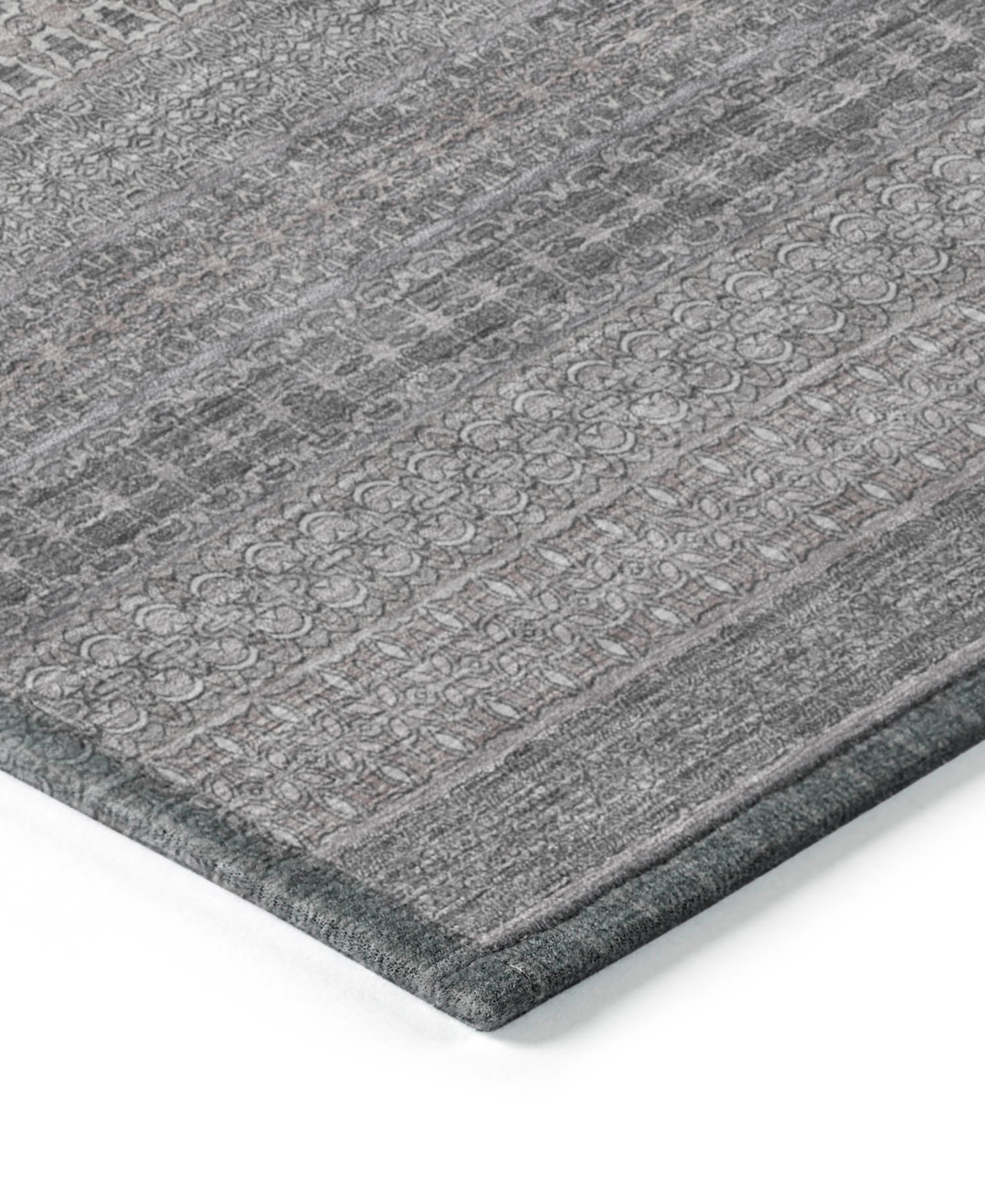 Addison Chantille Machine Washable Acn527 10'x14' Area Rug In Gray