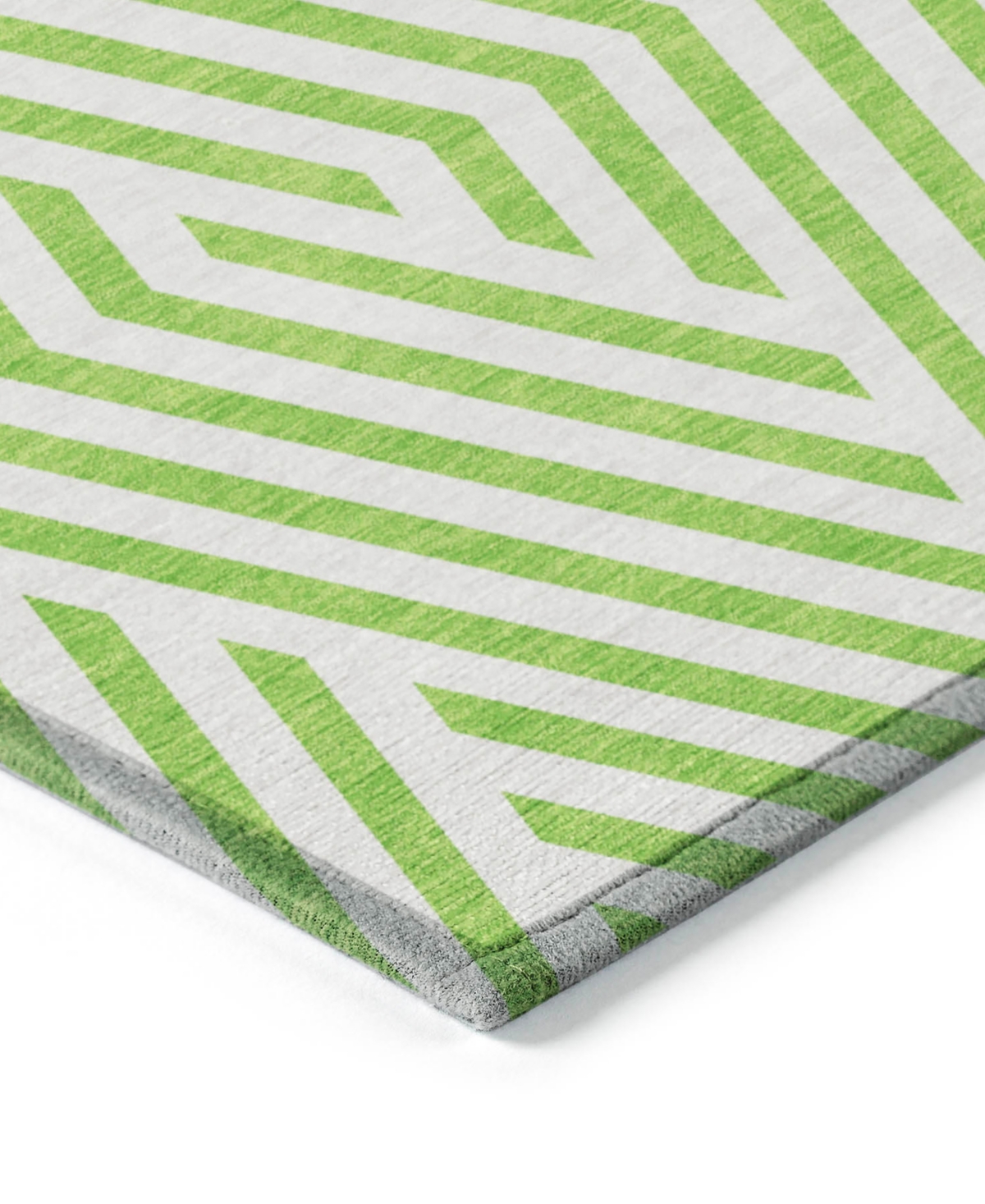 Addison Chantille Machine Washable Acn550 3'x5' Area Rug In Lime