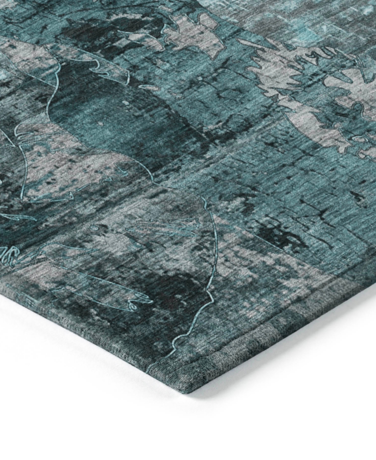 Addison Chantille Machine Washable Acn555 2'6x3'10 Area Rug In Ocean