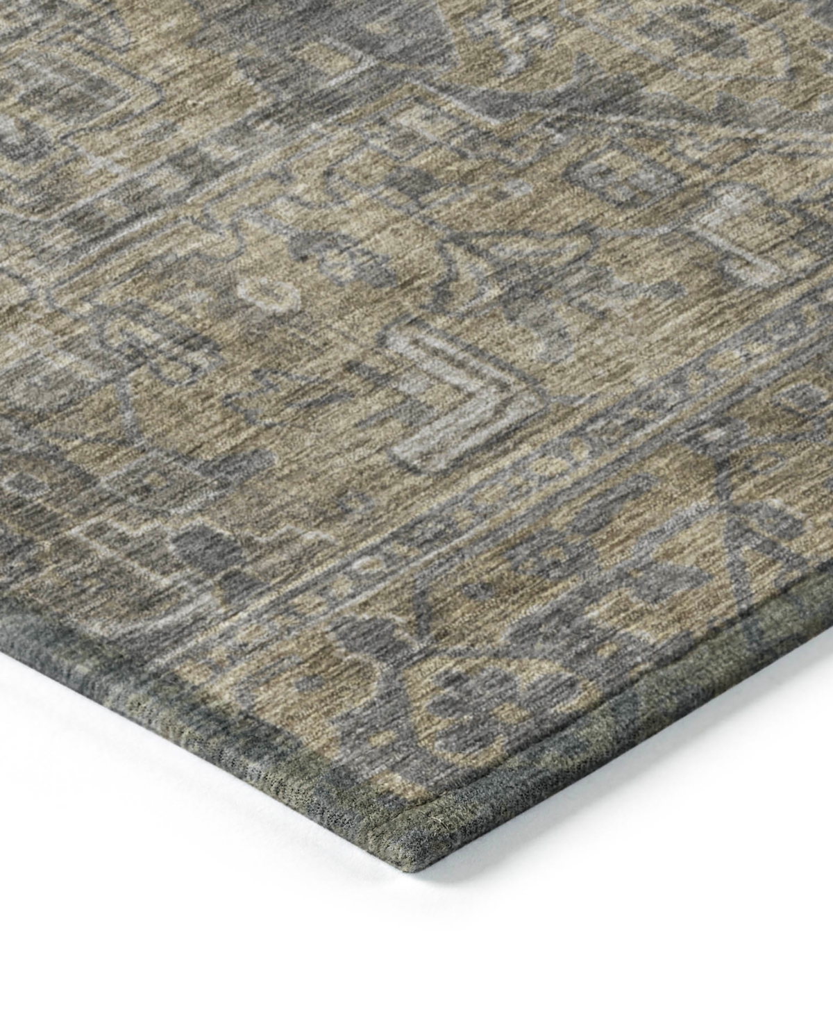 Addison Chantille Machine Washable Acn571 5'x7'6 Area Rug In Chocolate