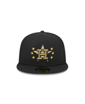 Men's Black Houston Astros 2024 Armed Forces Day On-Field 59FIFTY Fitted Hat