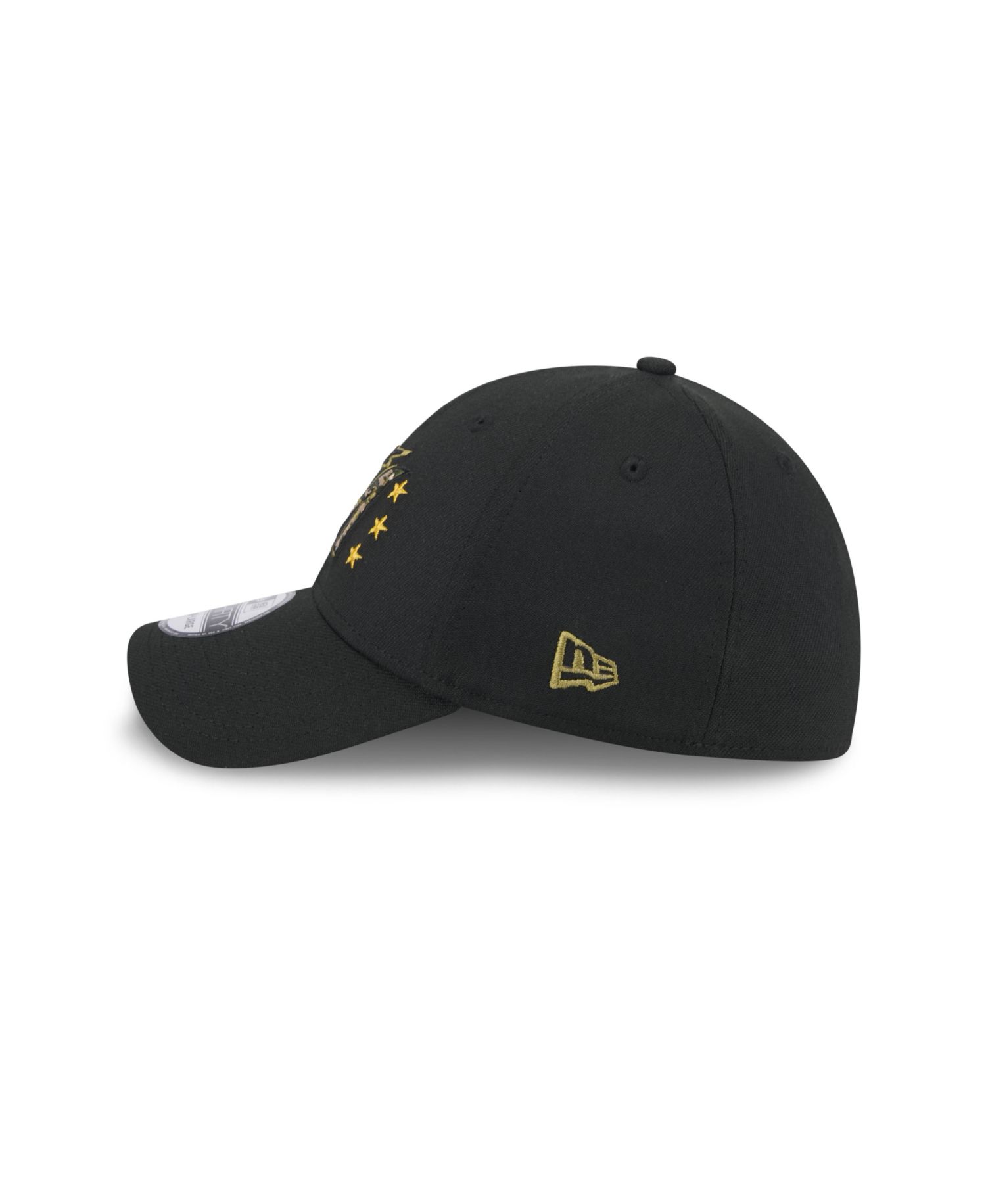 Men's Black Miami Marlins 2024 Armed Forces Day 39THIRTY Flex Hat