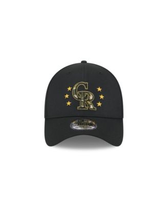 Men's Black Colorado Rockies 2024 Armed Forces Day 39THIRTY Flex Hat