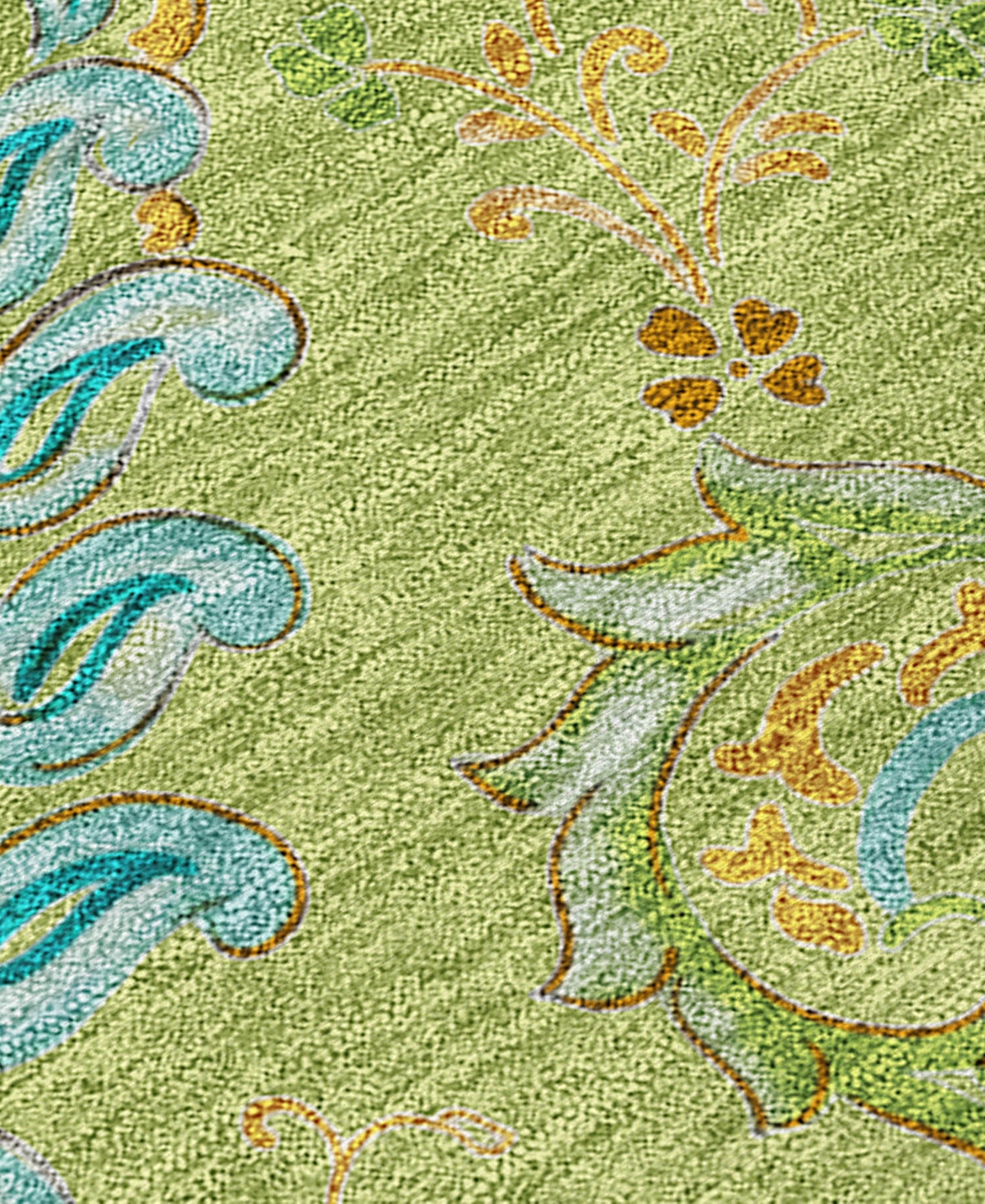 Shop Addison Chantille Machine Washable Acn533 3'x5' Area Rug In Lime