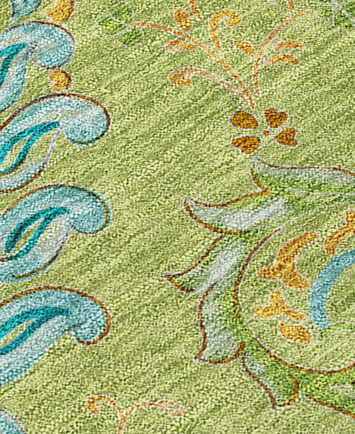 Addison Chantille Machine Washable Acn533 8'x10' Area Rug In Lime