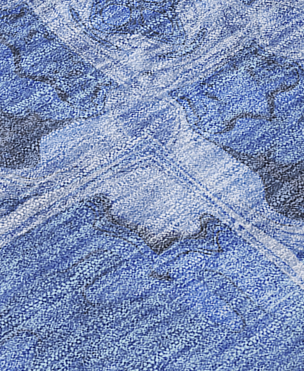 Addison Chantille Machine Washable Acn564 3'x5' Area Rug In Denim