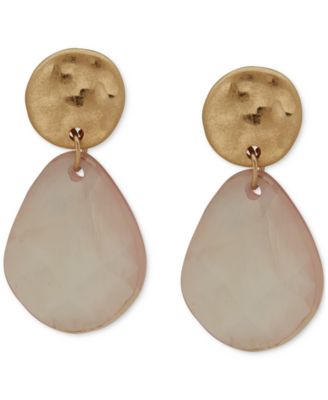 lonna & lilly - Gold-Tone Stone Teardrop Post Earrings