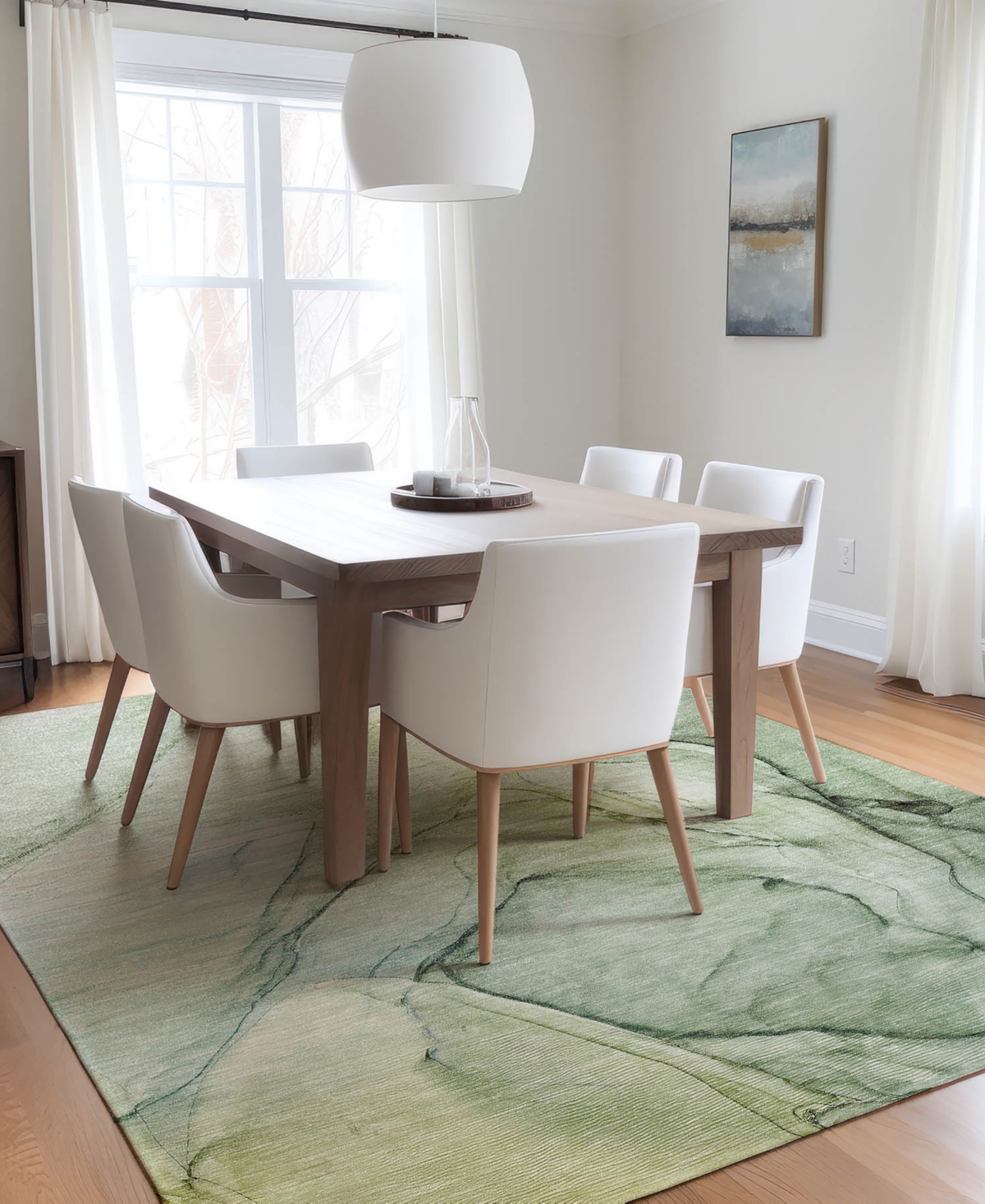 Addison Chantille Machine Washable Acn502 8'x10' Area Rug In Green