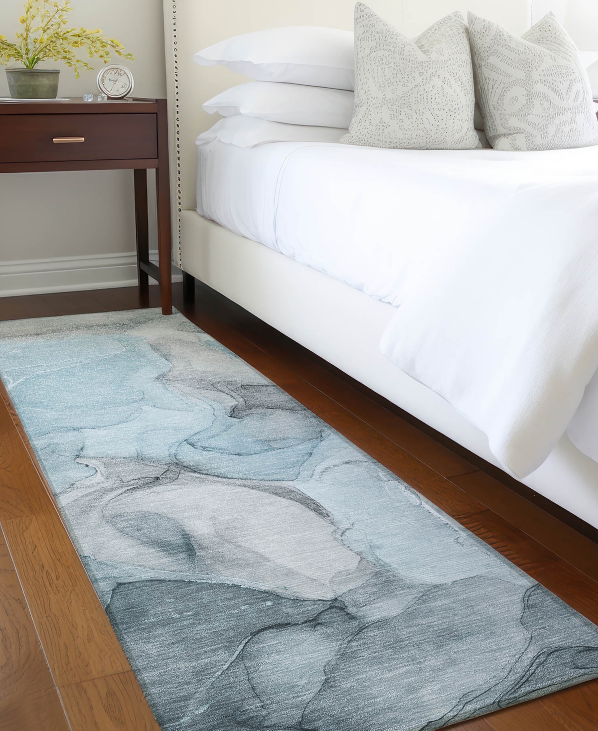 Addison Chantille Machine Washable Acn504 2'3x7'6 Runner Area Rug In Ocean