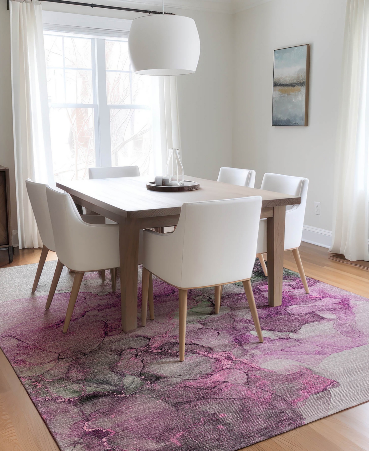 Addison Chantille Machine Washable Acn520 2'6x3'10 Area Rug In Pink