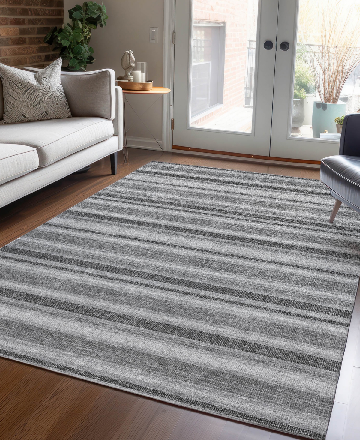Shop Addison Chantille Machine Washable Acn531 10'x14' Area Rug In Gray