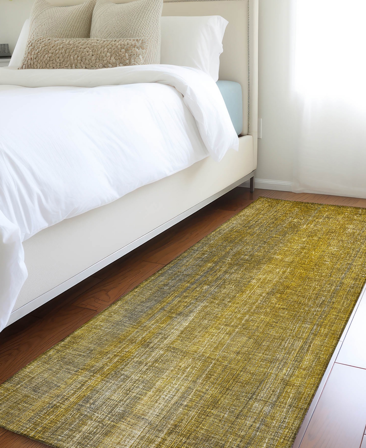Addison Chantille Machine Washable Acn552 2'3x7'6 Runner Area Rug In Chocolate