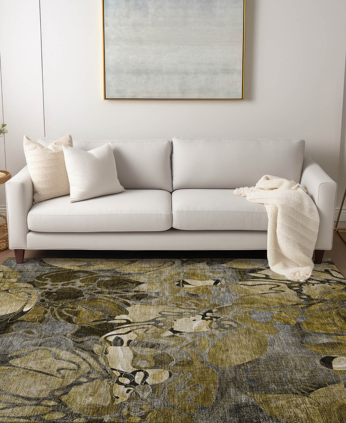 Addison Chantille Machine Washable Acn558 5'x7'6 Area Rug In Brown