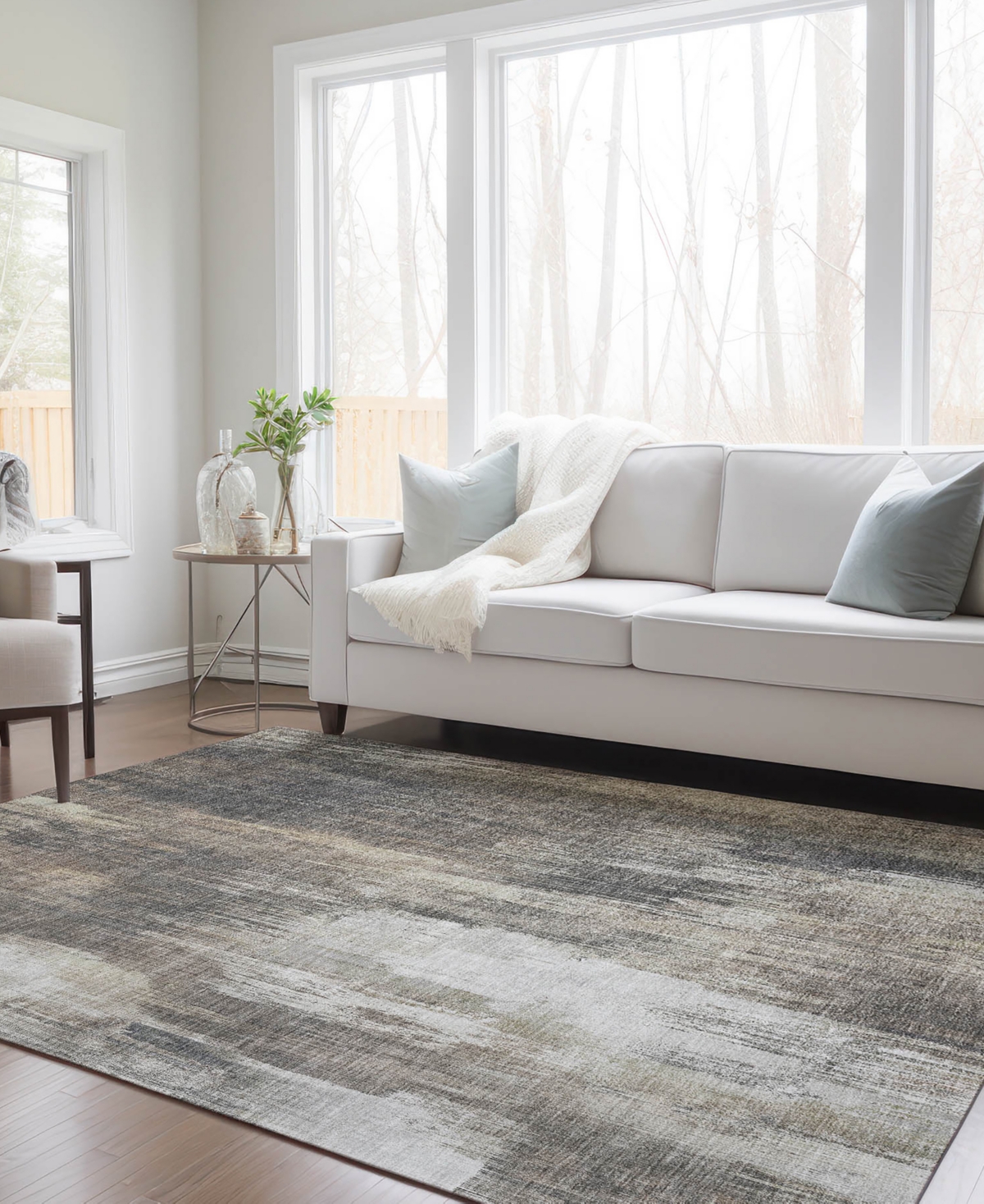 Shop Addison Chantille Machine Washable Acn567 10'x14' Area Rug In Taupe