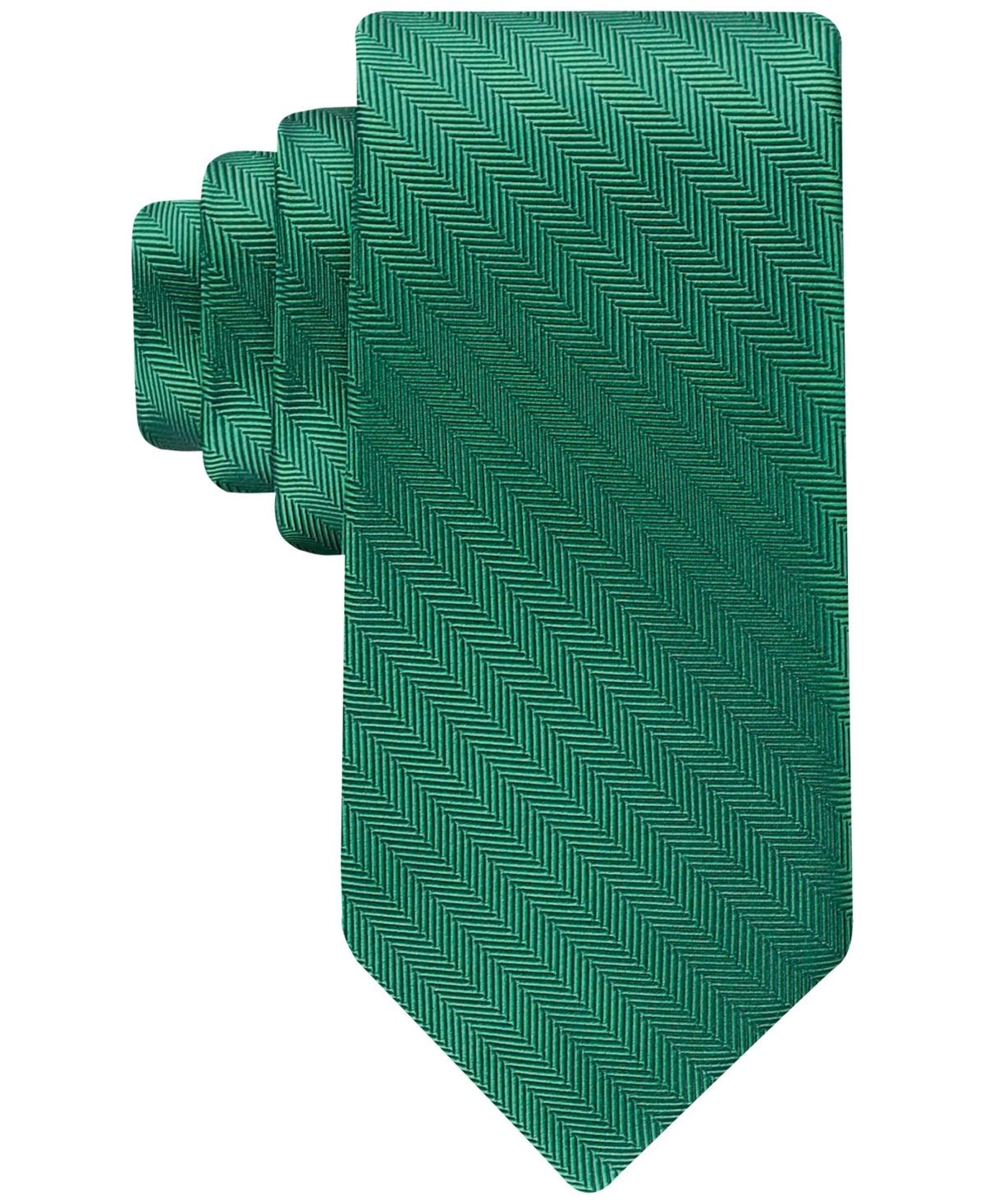 Shop Tommy Hilfiger Men's Marcus Solid Tie In Hunter Green