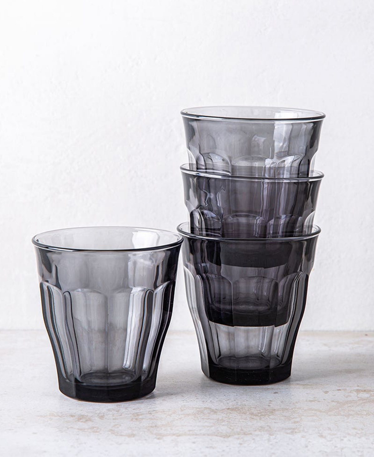 Duralex Picardie Grey Tumbler - 8 3/8 Oz.- Set Of 6 In Gray