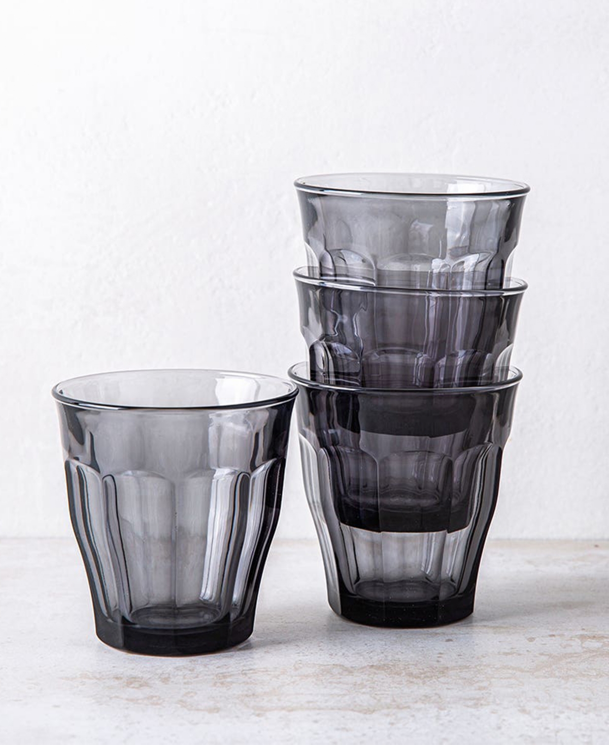 Shop Duralex Picardie Grey Tumbler -â 8 3/8 Oz.- Set Of 6 In Gray