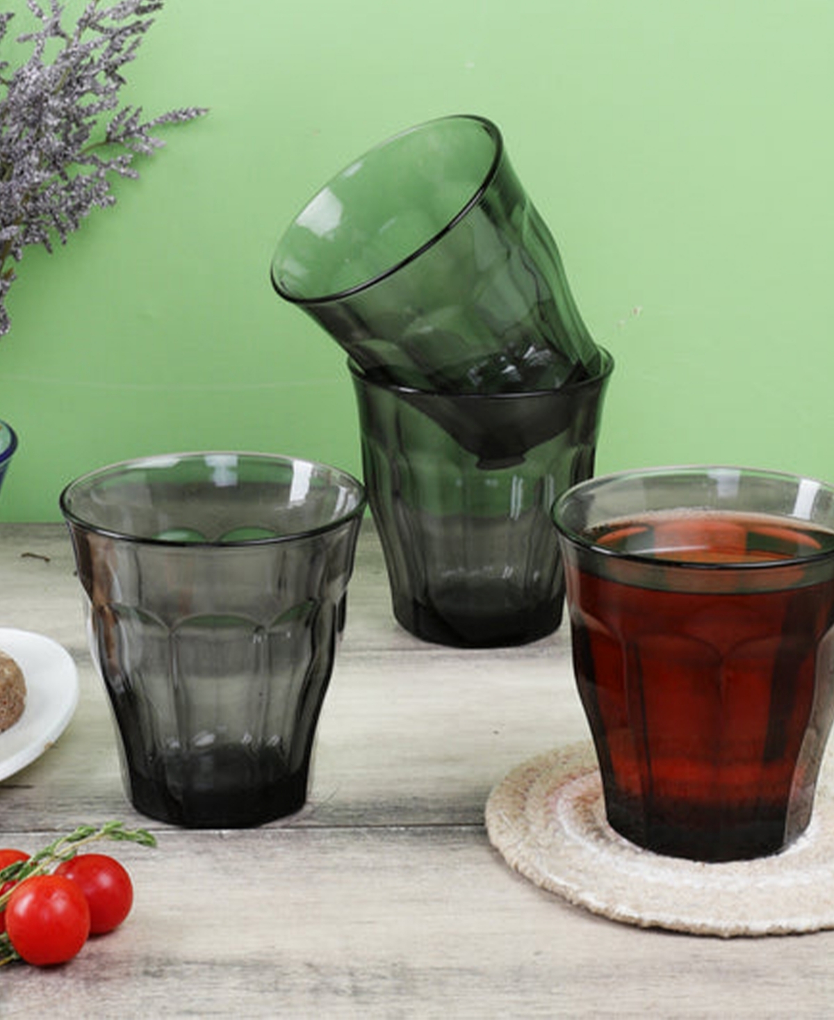 Duralex Picardie Grey Tumbler - 8 3/8 Oz.- Set Of 6 In Gray