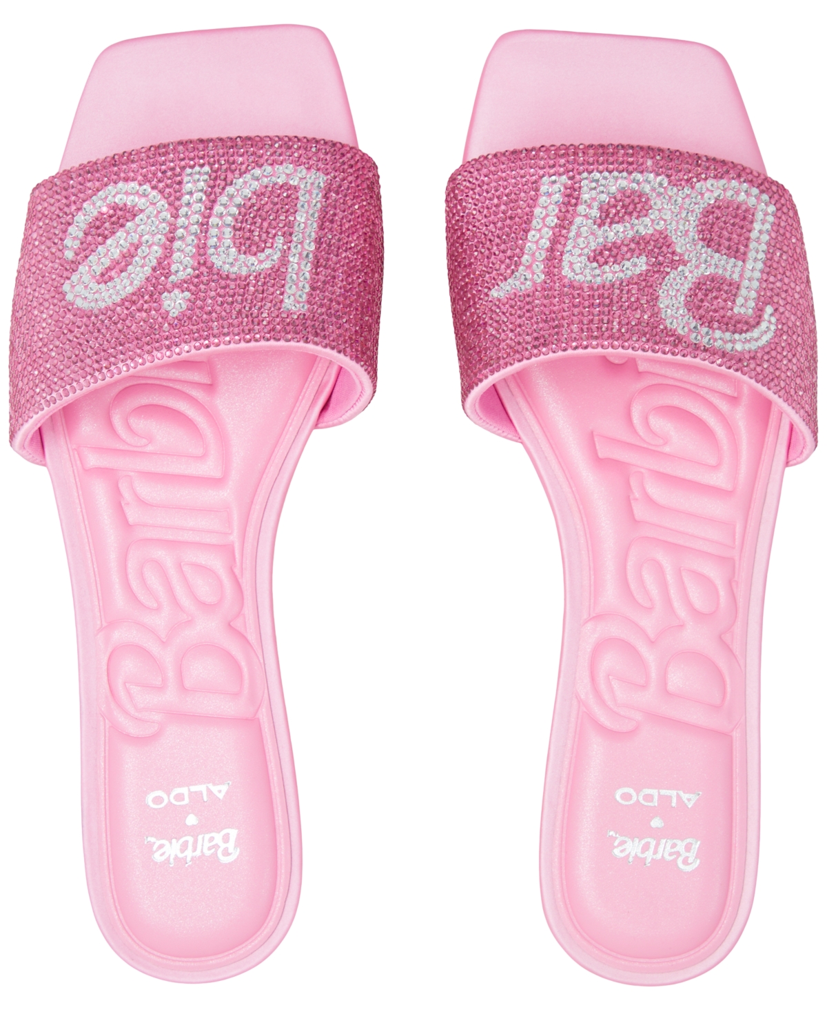Aldo x Barbie Women's Barbieville Flat Slide Sandals -Rhinestone