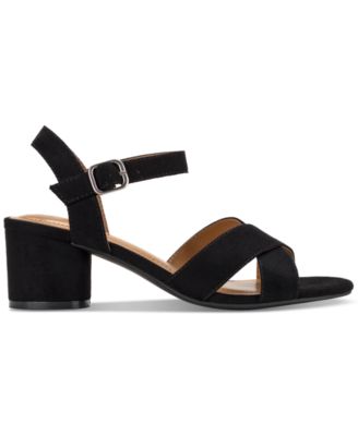 Women's Amariss Crisscross Block Heel Dress Sandals, Created for Macy's