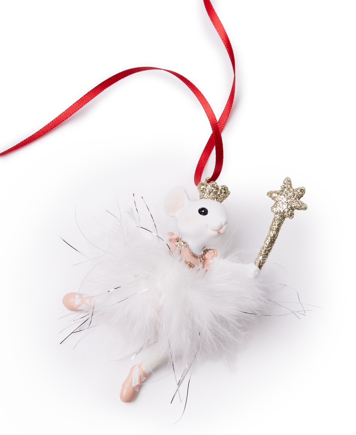 Holiday Lane Ballet Mouse In Tinsel Skirt Ornament, Exclusively At Macy's In No Color