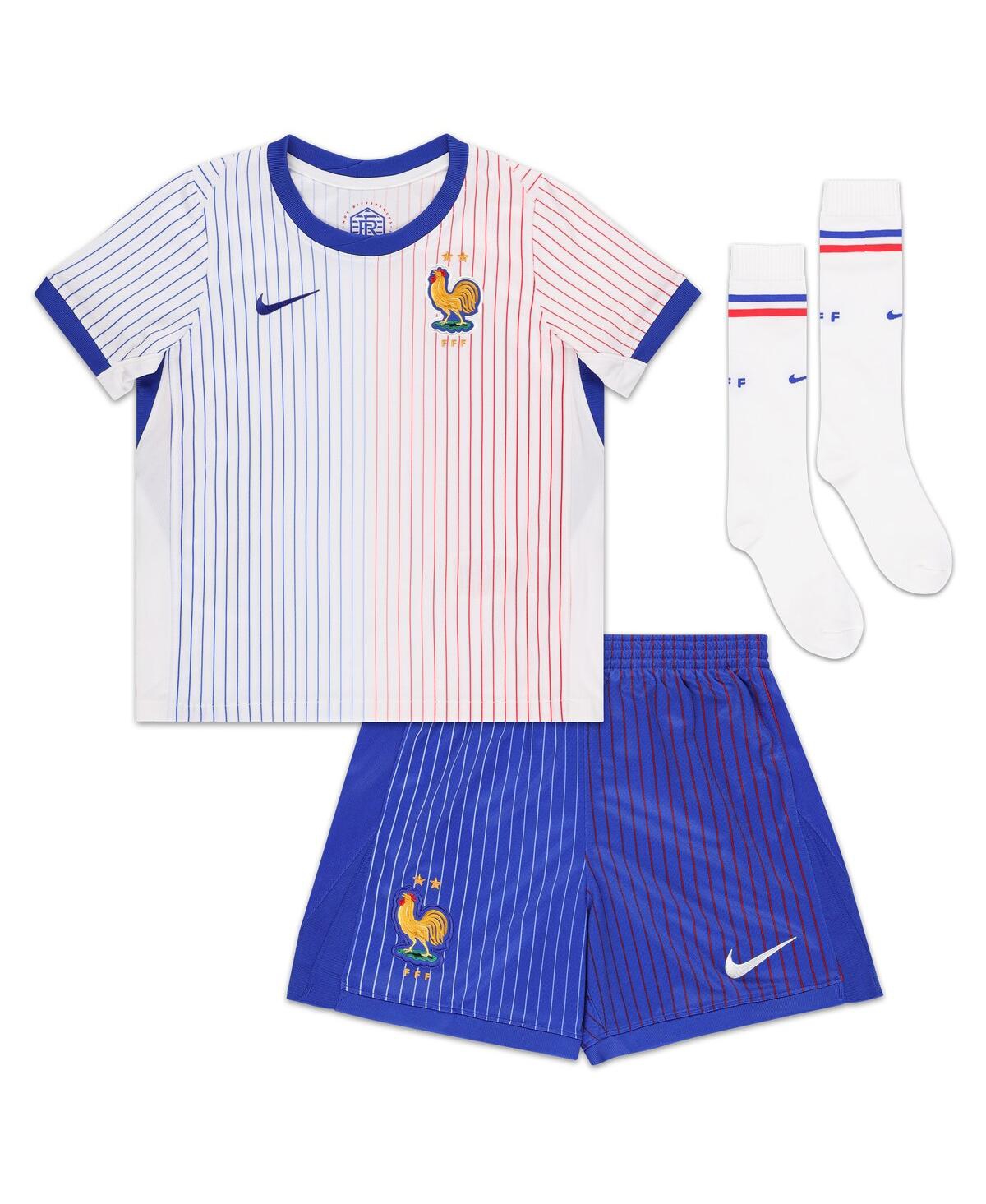 Nike PreschoolFrance National Team 2024 Away Replica Stadium Kit Set - White/brtb