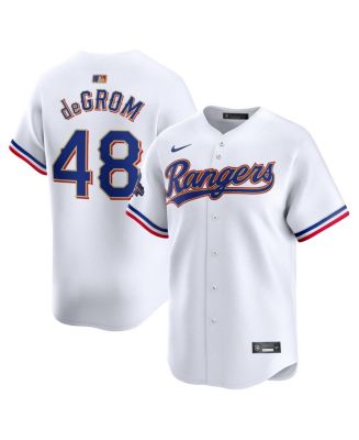 Nike Men's Jacob deGrom White Texas Rangers 2024 Gold Collection ...
