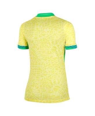 Women's Yellow Brazil National Team 2024 Home Stadium Replica Jersey