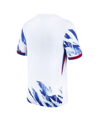 Men's White Norway National Team 2024 Away Replica Blank Jersey