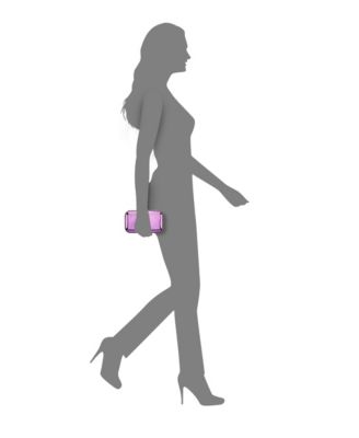 Metallic Minaudiere with Cystal Adorned Edge