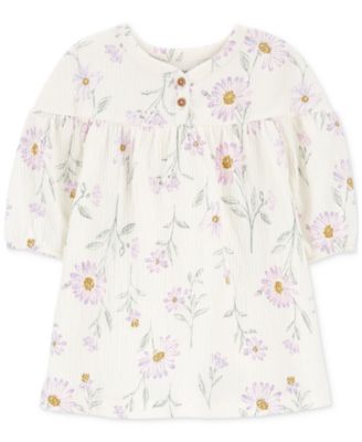 Carter's - Baby Girls Floral-Print Gauze Dress
