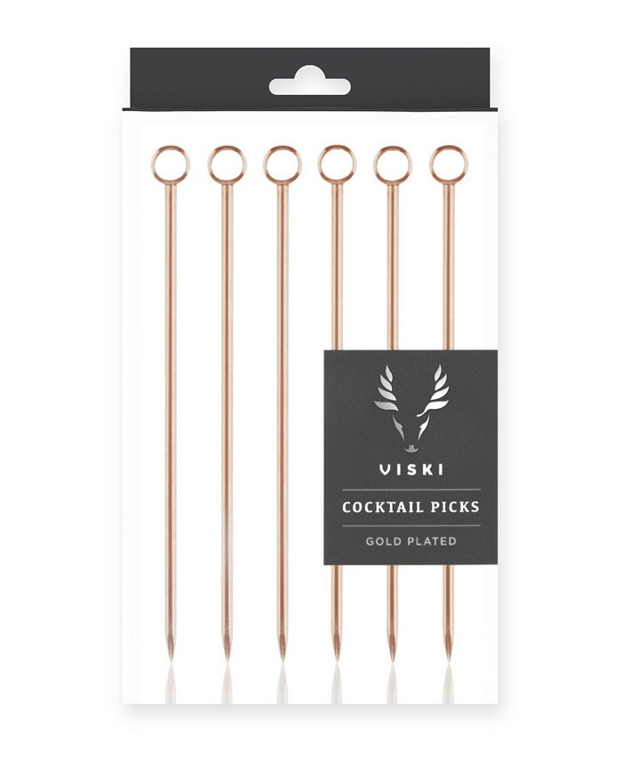 Viski Copper Cocktail Picks - Macy's