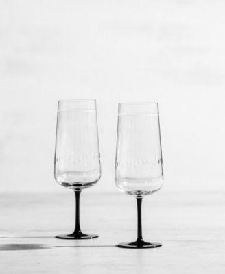 Handmade Glamorous Champagne Flute 10.7oz - Set of 2