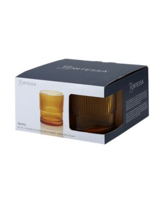 NoHo Double Old-Fashioned 9.85-oz. Glasses, Set of 4