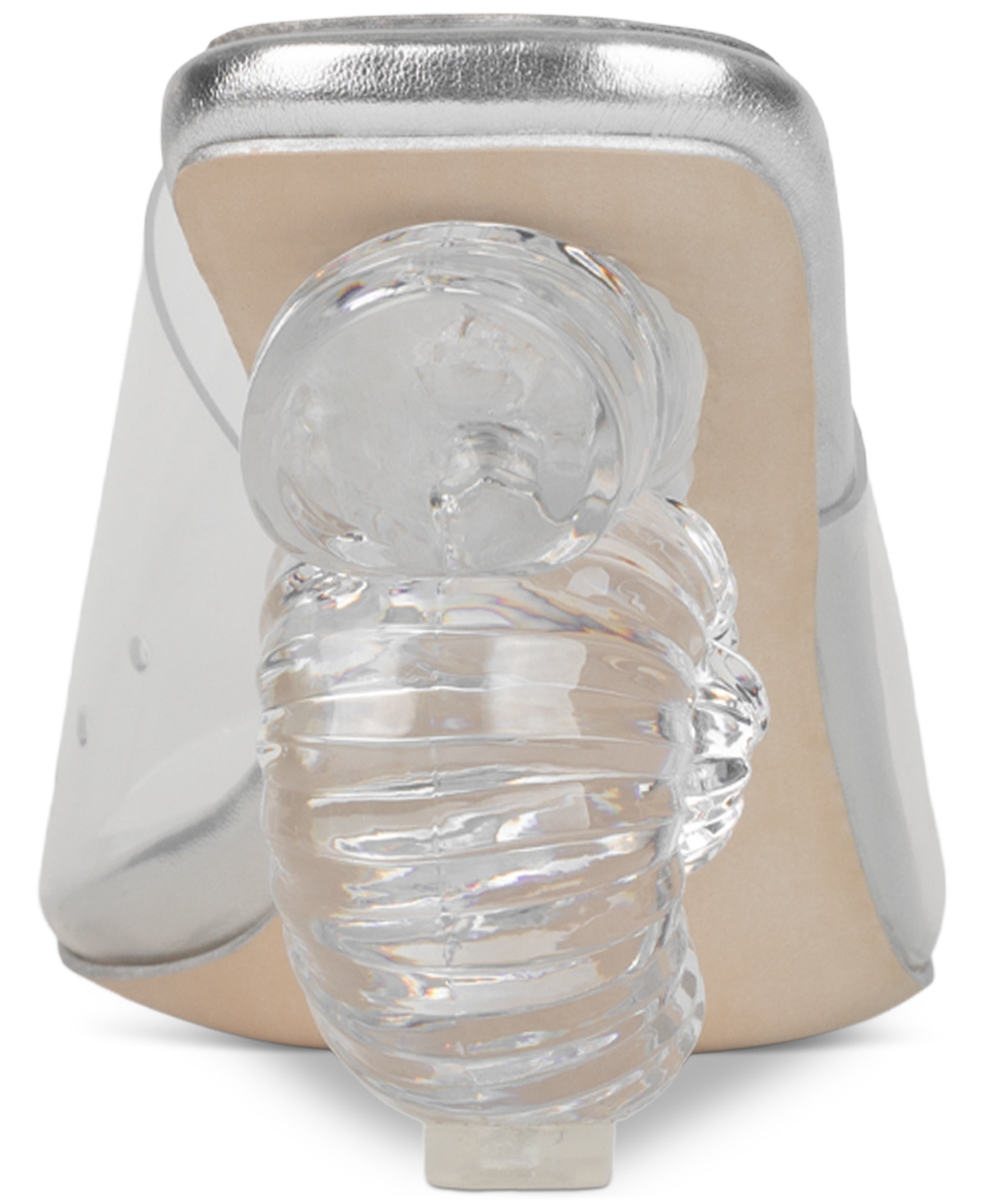 Jeffrey Campbell Conch Vinyl Novelty Dress Sandals -Clear