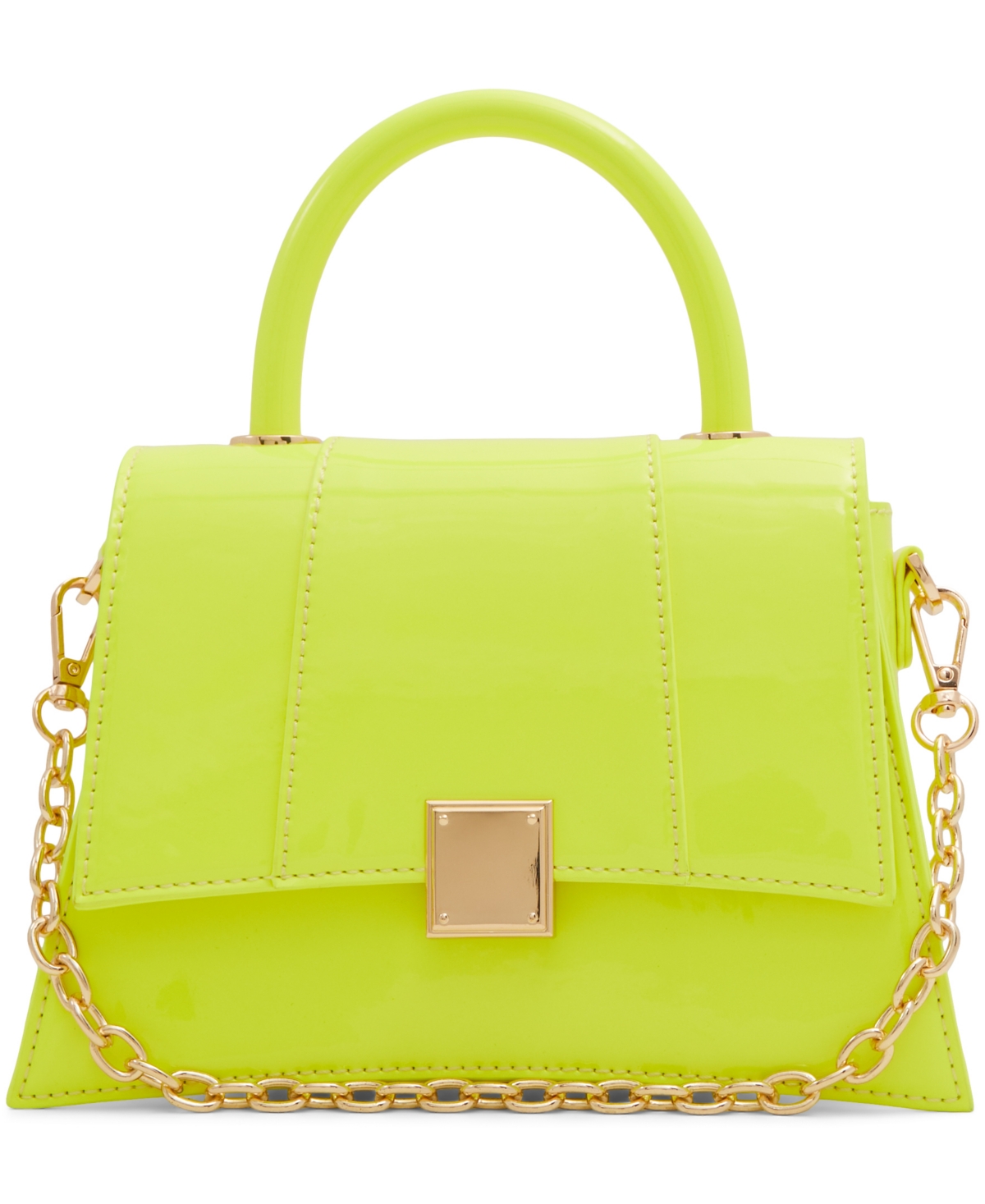 Shop Aldo Kindraax Synthetic Small Top Handle Bag In Right Ye