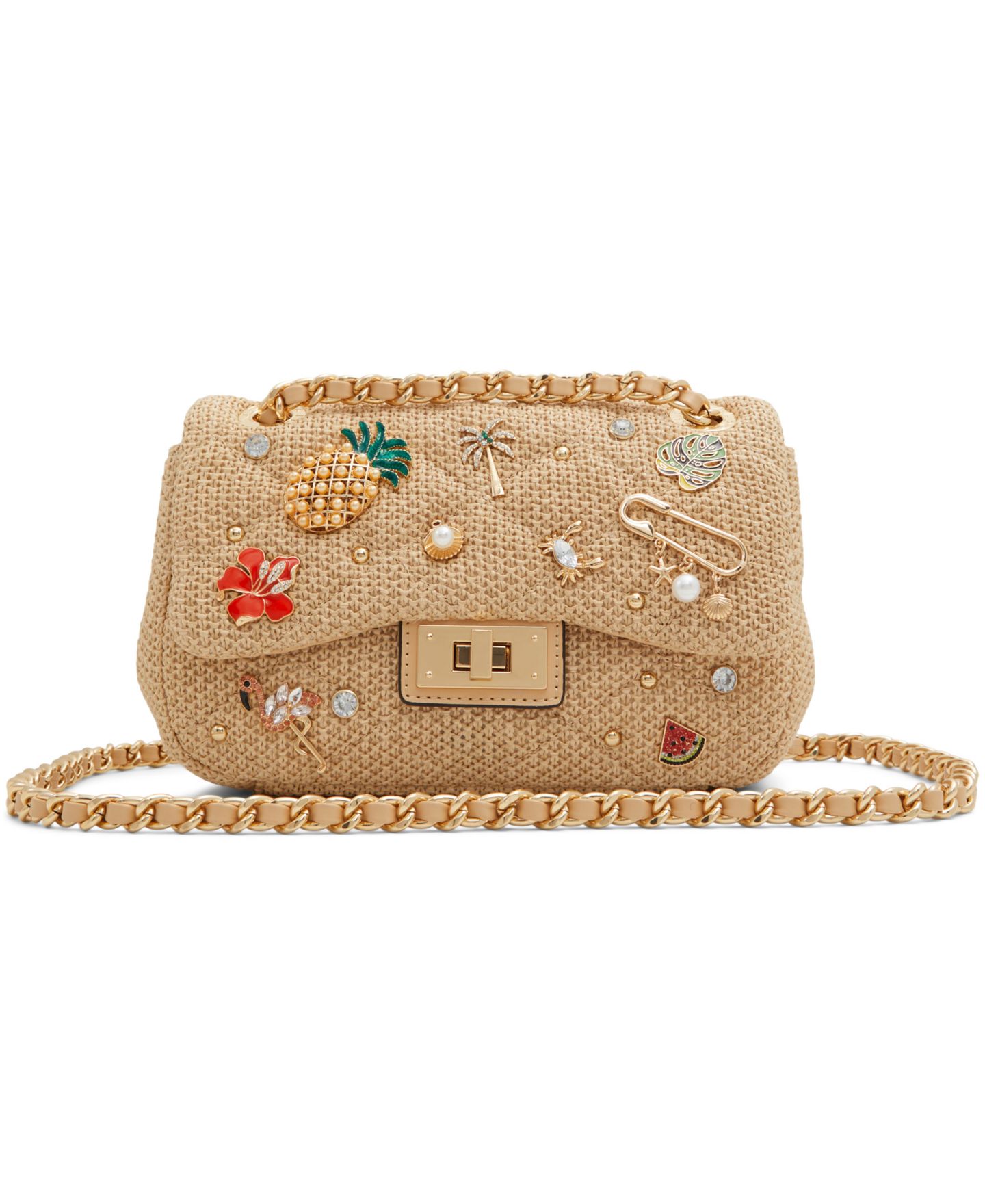 Женская сумка ALDO Paradisaax Textile Small Crossbody, цвет: Натуральный — фото 1
