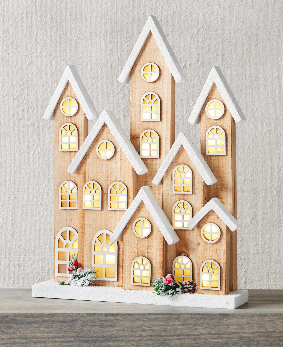 Holiday Lane Woodland Light-up House Tabletop Decor, Created For Macy's In No Color