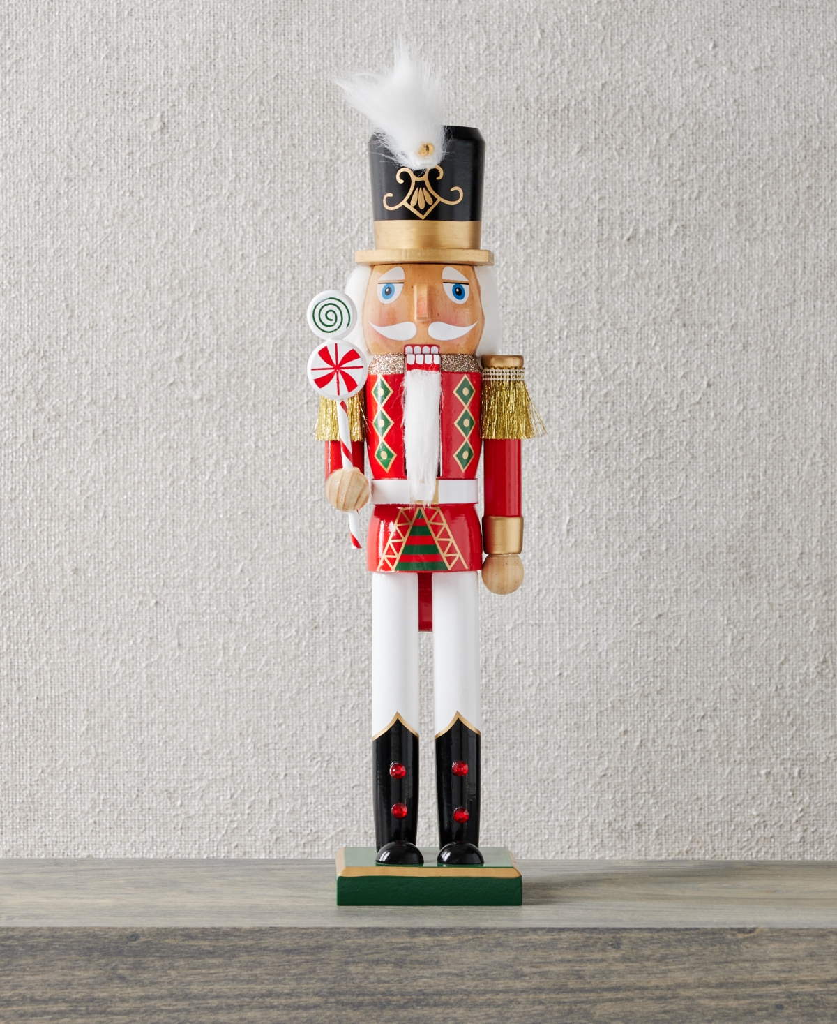 Holiday Lane Christmas Cheer Wooden Nutcracker, Created for Macy's