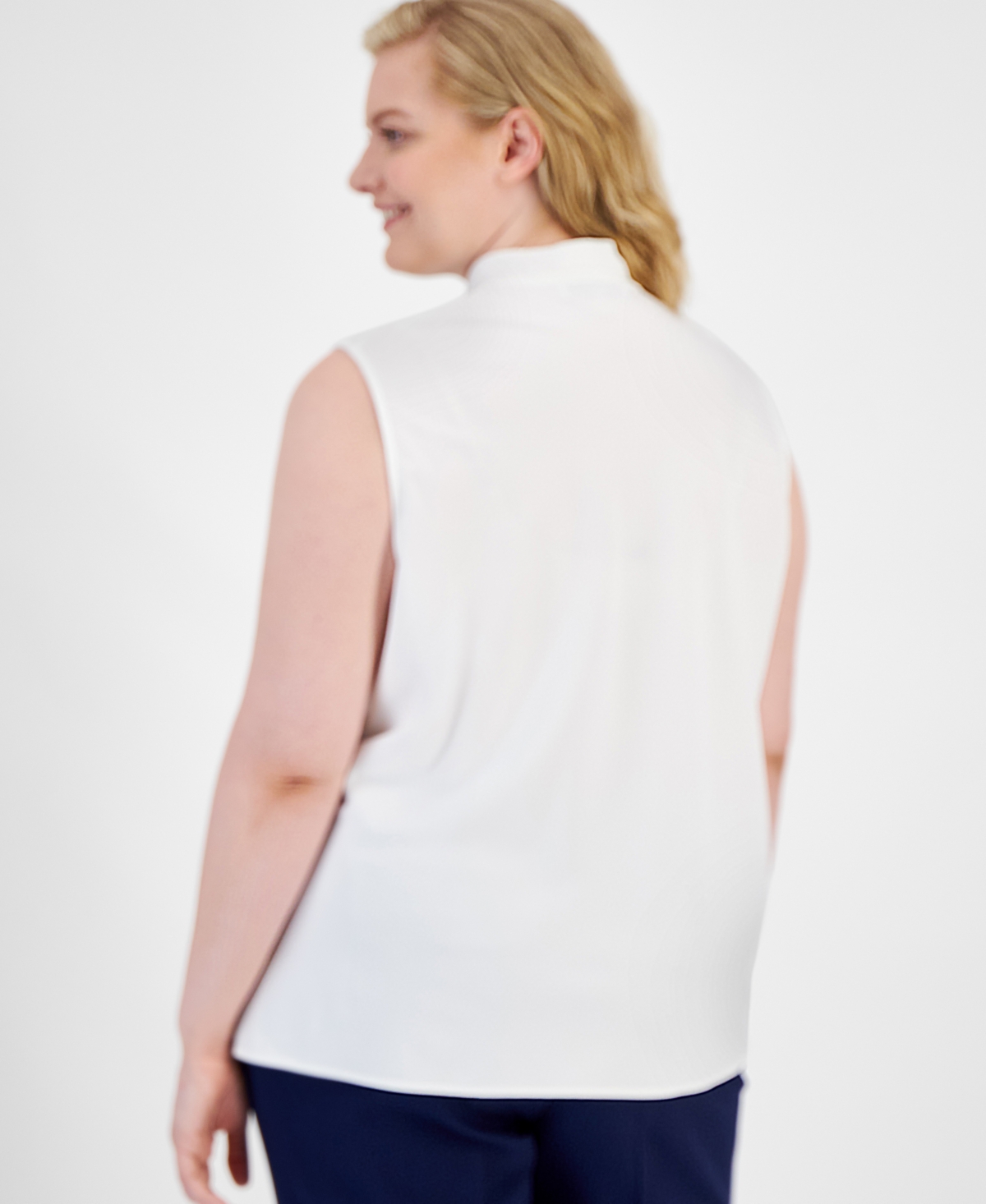 Kasper Plus Size Bow Top