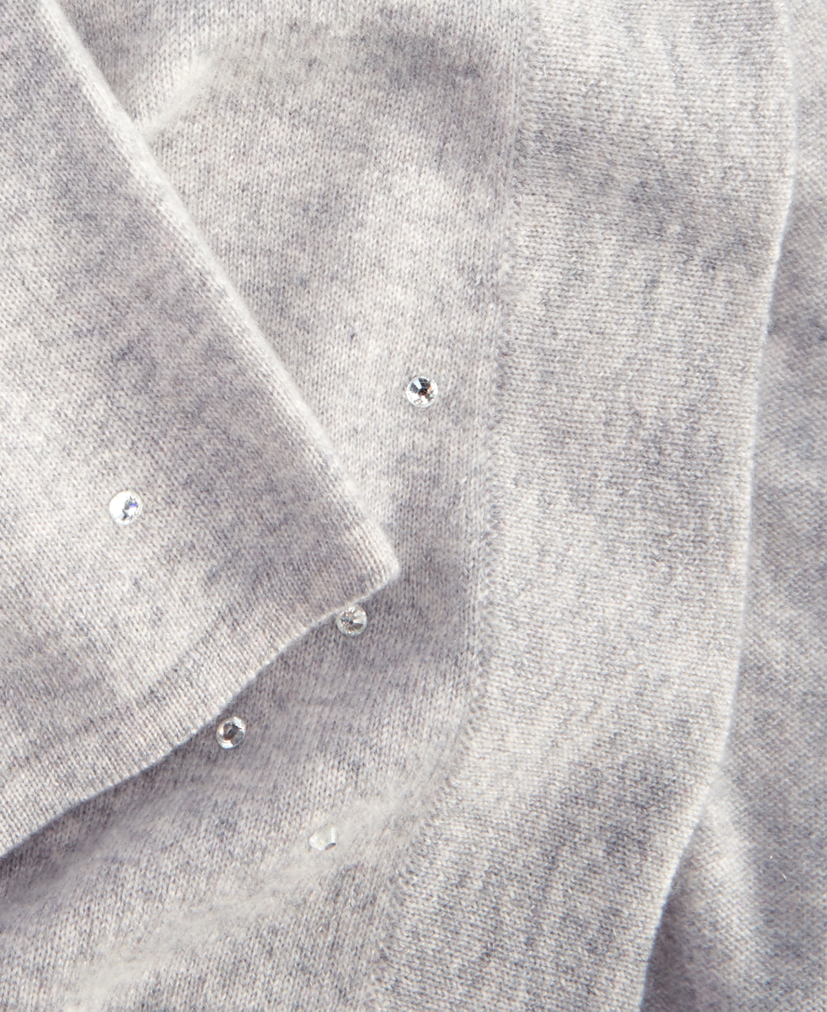 Charter Club Plus Size Cashmere Rhinestone Open-Front Cardigan, Created for Macy's