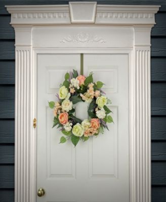 24 Rose and Peony Flowers Wreath